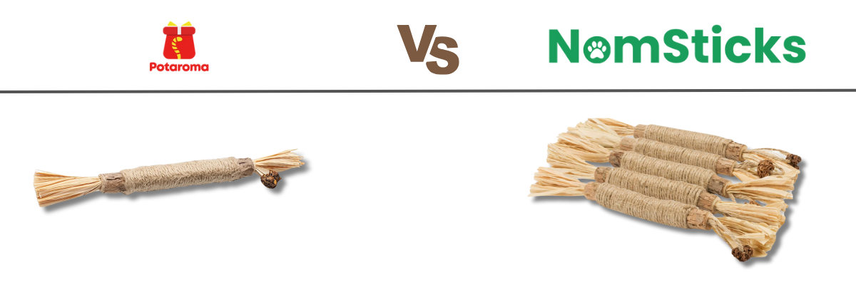 Potaroma vs NomSticks: Which Silvervine Chew Stick is Best for Your Cat?