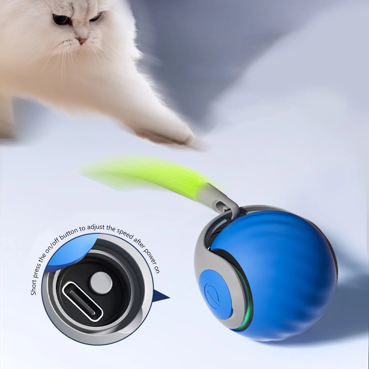 NomStick Speedy Tail 2.0 Automatic Cat Toy - NomSticks