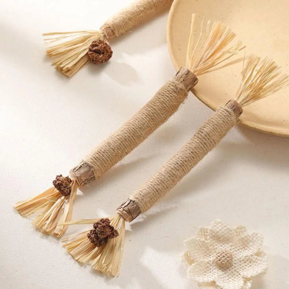 NomSticks silvervine sticks for cats — natural fiber toy that supports teeth cleaning and oral health